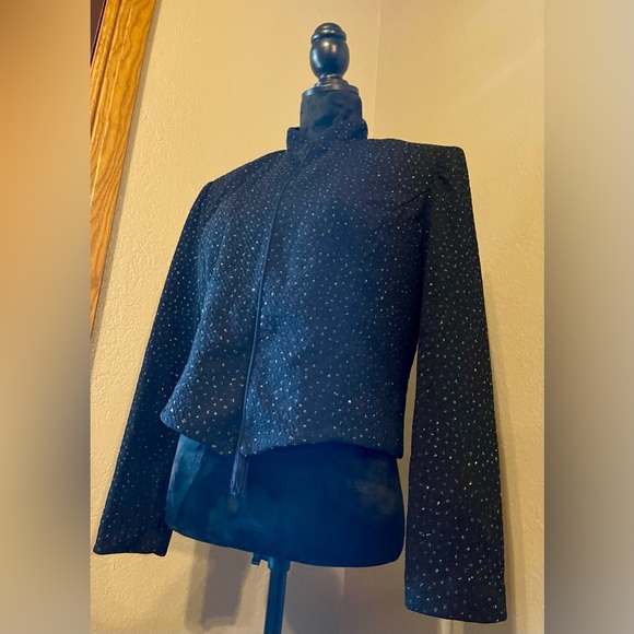 Jessica Howard Jacket Royal Blue with Black Size 14 - Picture 6 of 12